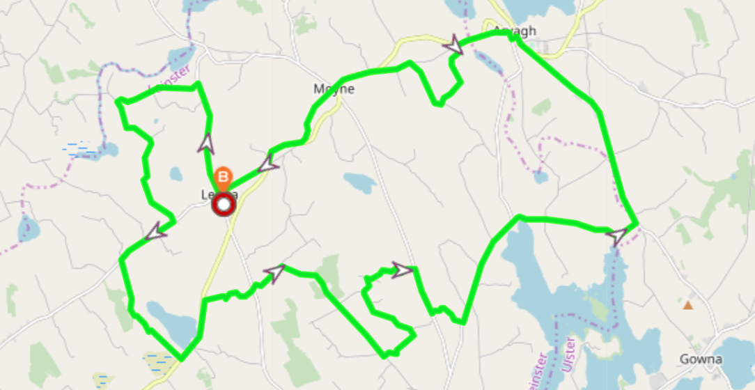 Dromard Camino Walk Route Map